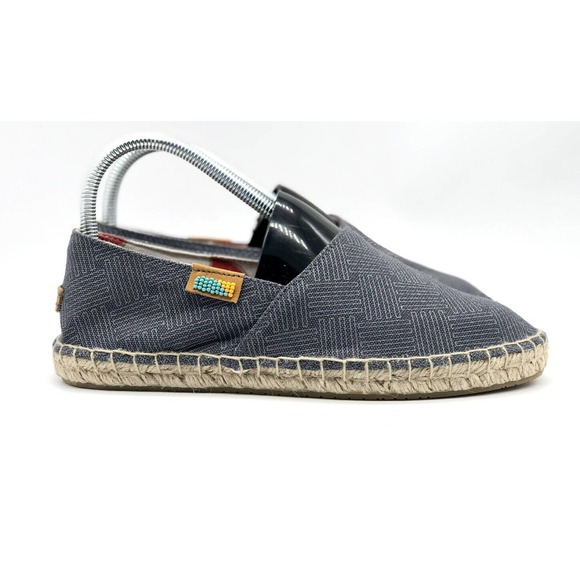 Ubuntu Shoes - Ubuntu Womens Size 7.5 Shoes Blue Brown Comfort Handmade Kenyan Espadrille Flat
